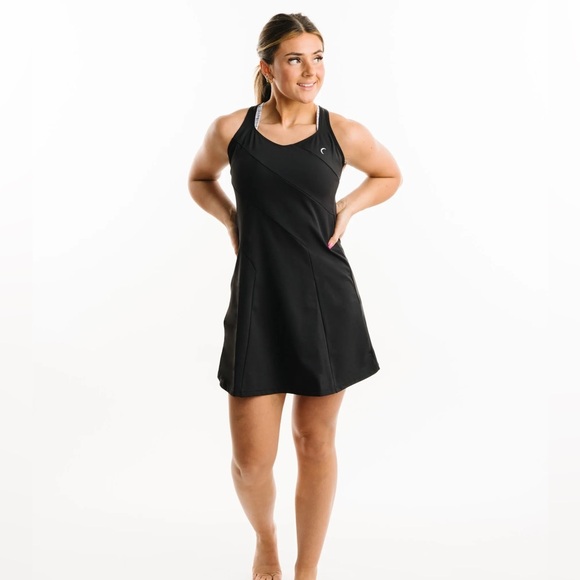 ZYIA A-Line tempo black tennis dress size large - Picture 1 of 6